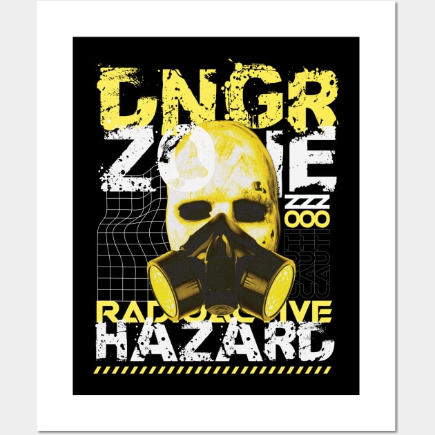 Danger Zone Radioactive Hazard Wall Art by RadioaktivShop